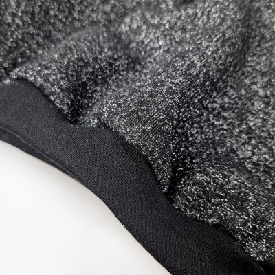 Obleka iz flisa, topla - črna sijaj