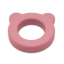 PETITE&MARS Silicone teether with rattle Beary Dusty Rose 0m+