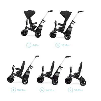 KINDERKRAFT SELECT Dreirad Easytwist Black, Premium