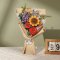 Puzzle 3D en bois RoboTime - Bouquet de fleurs