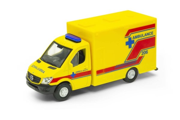 Welly Mercedes-Benz Sprinter AMBULANCE 1:34 rumena