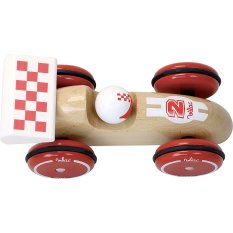 Vilac Racing Car XL Natural with White Wing
