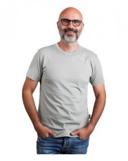 Koszulka męska Marek, krótki rękaw, oliwkowa