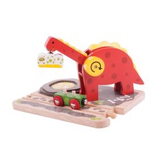 Bigjigs Rail Grúa de Dinosaurio