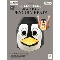 Fiesta Crafts Kreativ-Set 3D-Maske Pinguin