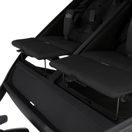 THULE αδερφικό καρότσι Urban Glide Double Μαύρο/Μαύρο σετ XXL