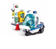 Sluban Metropolis M38-B1217A Patrouille de Police sur Tricycle