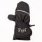 Guanti con pollice in softshell STRETCH Outlast® - nero-ricamo grigio