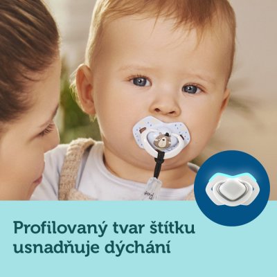 CANPOL BABIES Set symmetrischer Silikonschnuller 18m+ Bonjour Paris blau