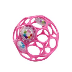 OBALL Játék Oball RATTLE 10 cm dark pink 0m+