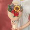 Puzzle 3D en bois RoboTime - Bouquet de fleurs