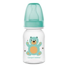 CANPOL BABIES Flesje met CUTE DIEREN opdruk 120ml - groen