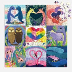 Mudpuppy Puzzle di famiglia Amore nella natura selvaggia 500 pezzi