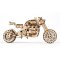 Ugears Puzzle 3D en bois mécanique UGR-10 Moto (scrambler) avec side-car