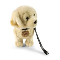 Rappa Plüschhund Golden Retriever stehend mit Leine 25 cm ECO-FRIENDLY
