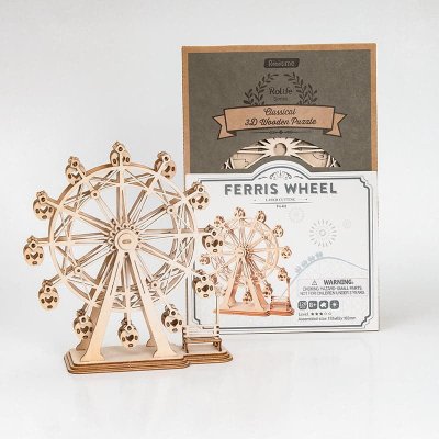 RoboTime Puzzle 3D din lemn Roată rusească