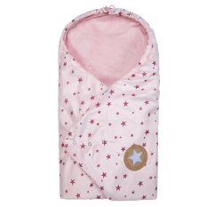 Zavinovačka multifunkčná 5-bod + podhlavník Outlast® - ružová/svetlo púdrová