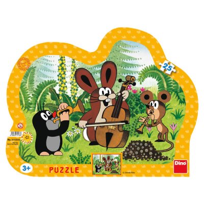 Dino Puzzle Krecik muzykant