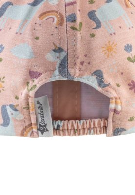 STERNTALER Czapka z daszkiem z filtrem UV 50+ jednorożec dziewczynka 49 cm-12-18 m