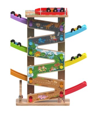 2Kids Toys Große Rennbahn 6 Rampen