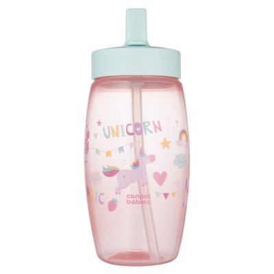 CANPOL BABIES Butelka sportowa ze składanym ustnikiem Unicorns 400ml