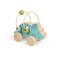 Bigjigs Toys Triceratops na kółkach z labiryntem z koralików