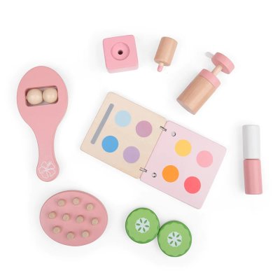 Bigjigs Toys Sminkbord i trä rosa