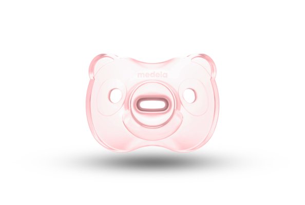 MEDELA Smoczek miękki, całkowicie silikonowy Dziewczynka 0-6m 2 szt
