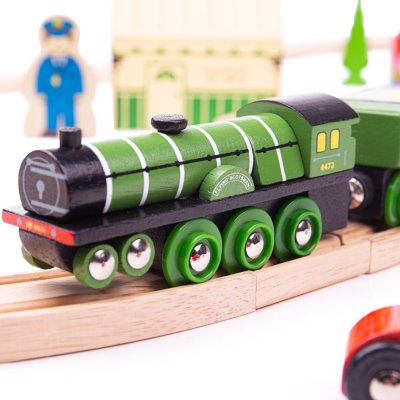 Bigjigs Rail Tren de madera Flying Scotsman