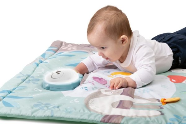 CHICCO Kocyk edukacyjny Sówka 2w1 80x80 cm, 0m+