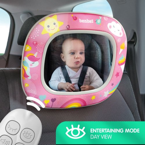 BENBAT Espejo de coche para niños Night&Day - unicornio 0m+