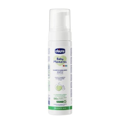 CHICCO Szampon i odżywka do włosów soufflé Baby moments Kids 150ml, 0m+
