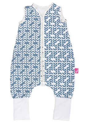 MOTHERHOOD Schlafsack Musselin mit Hose Blue Classics 12-18m 0,5 Tog