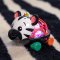 OBALL Autíčko a hrkálka 2v1 Curious Car zebra Zen™ 3m+