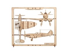Ugears 2.5D Wooden Mechanical Puzzle Fighter Plane