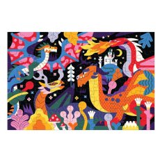 Mudpuppy Puzzle Draci - svieti v tme 100 dielikov