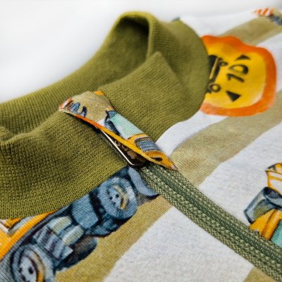 Bluza podszyta Outlast® - budowa / pas biało-czarny