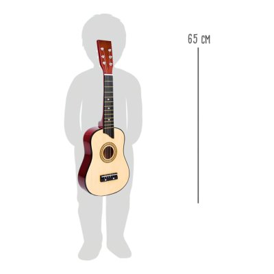 small foot Dziecięca zabawka drewniana gitara naturalna