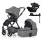 PETITE&MARS SET Kočárek 4v1 ICON Dove Grey LITE RWS + CBX By CYBEX Aton B2 i-Size