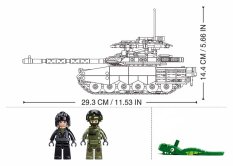 Sluban Model Bricks M38-B1377 Tank T-90M-S v mierke 1:35