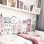 Wall stickers - Pink and white houses in the city N.2