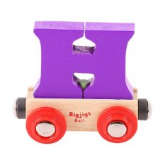 Bigjigs Rail Wagonik drewnianej kolejki - Litera H