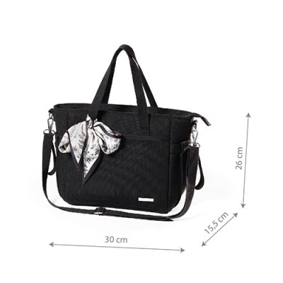 BABYONO Wickeltasche Carmen - black