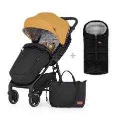 PETITE&MARS Sports stroller Royal2 Black Dense Honey + PETITE&MARS Jibot bag FREE