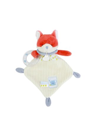 Doudou Zestaw Upominkowy Pluszowy Lis Romarin z Grzechotką 21 cm