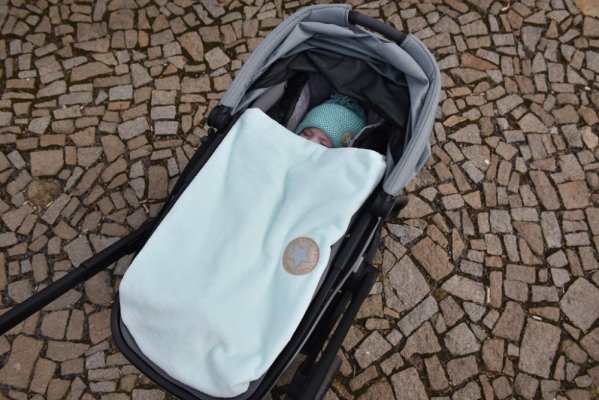 Coperta doppia MAZLÍK BAMBÙ Outlast® - menta chiaro/grigio chiaro