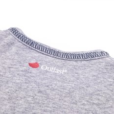 T-Shirt dünn KR Bild Outlast® - Grau meliert