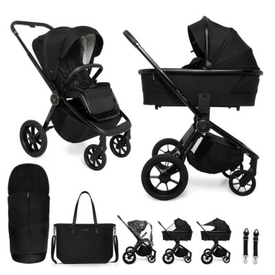 MUUVO Kombikinderwagen Quick SE 2 Chromium black Set 2in1