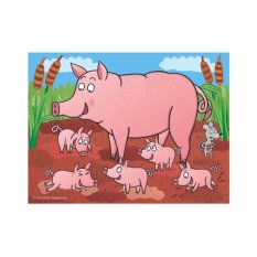 Dino Lesene kocke Domače živali 12 kosov