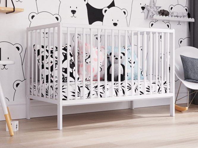 PETITE&MARS Moony White wooden bed